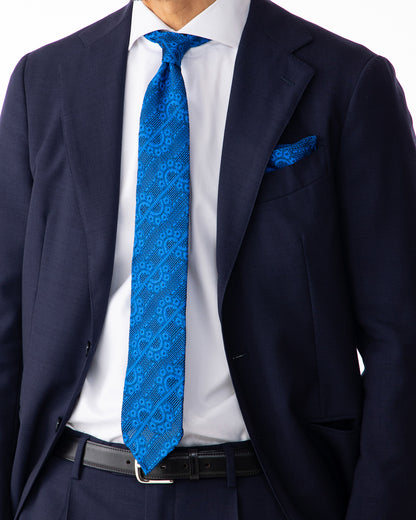 [Art] CHAIN CHAIN Pocket Square Tango Blue