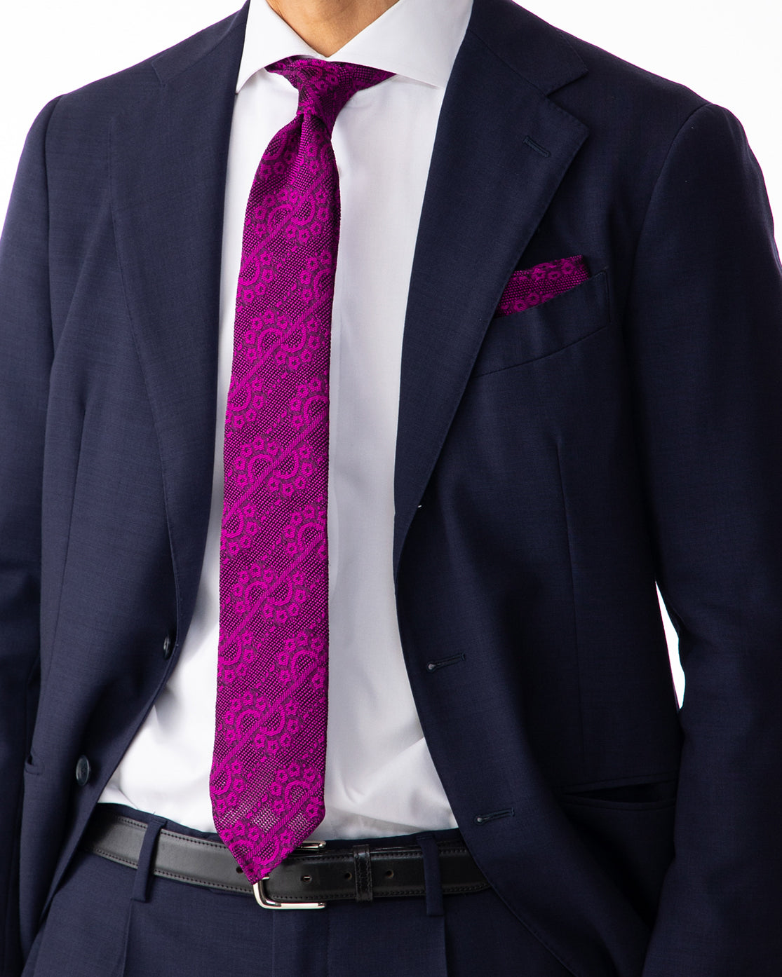 [Art] CHAIN CHAIN Tie & Pocket Square Purple