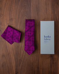 [Art] CHAIN CHAIN Tie & Pocket Square Purple