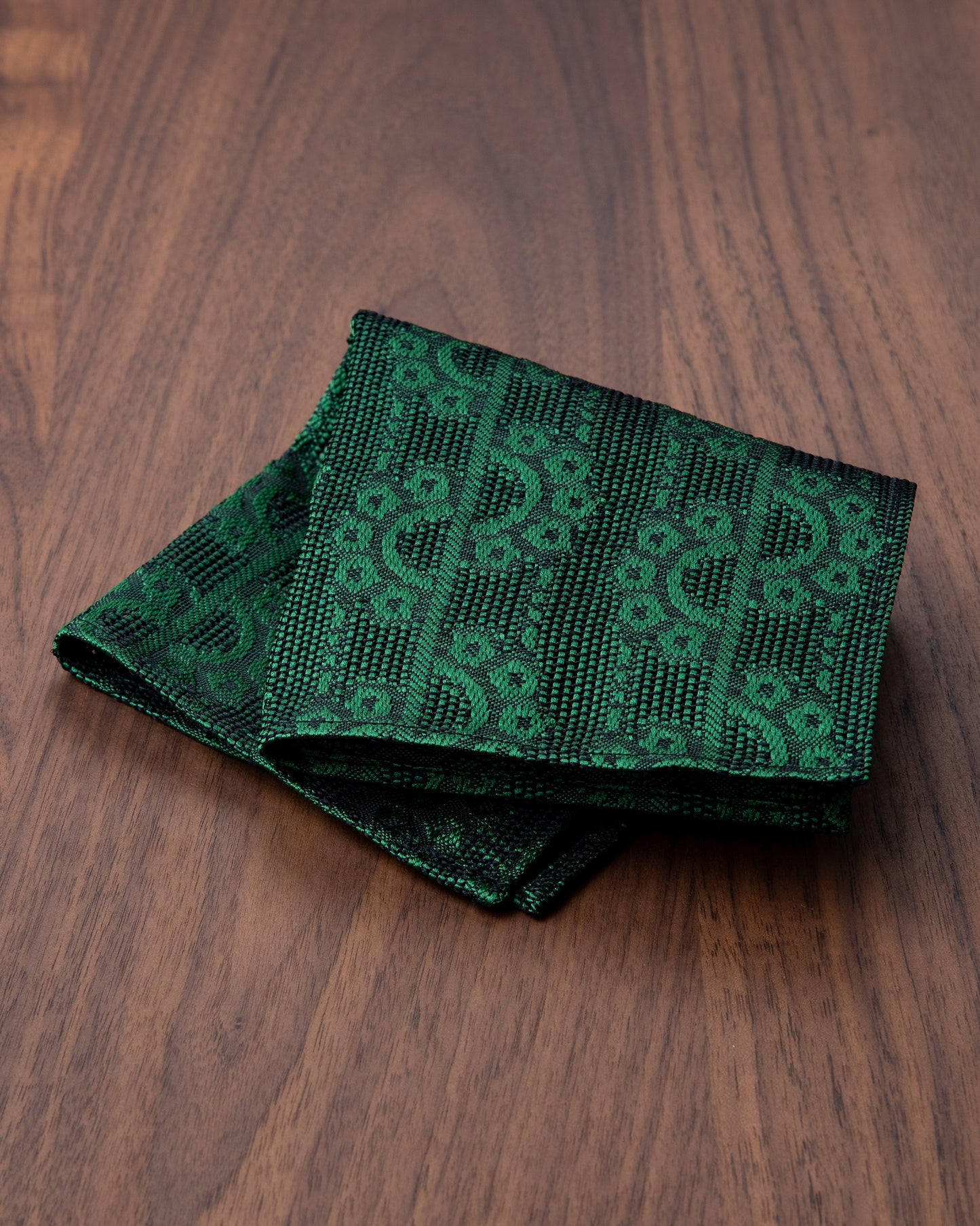 [Art] CHAIN CHAIN Pocket Square Green