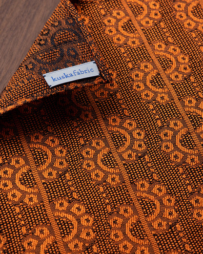 [Art] CHAIN CHAIN Pocket Square Orange