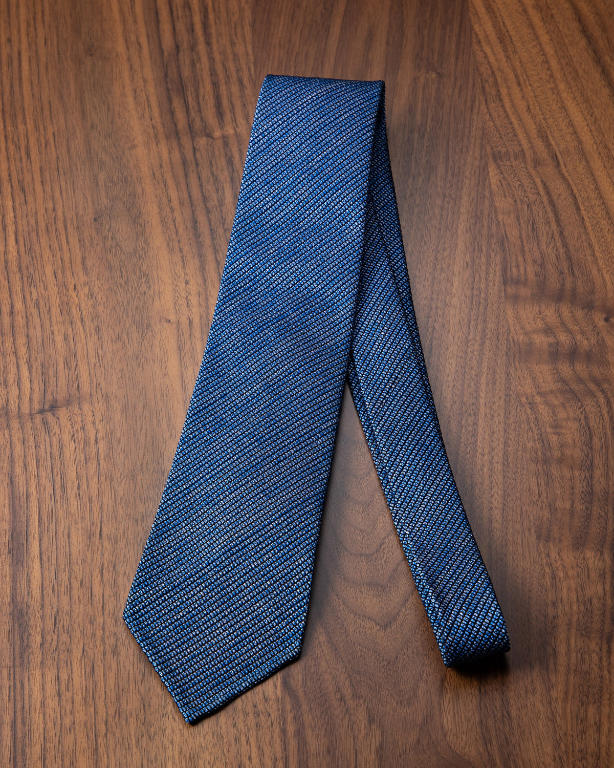Executive Kasuri Mix Tie Tango Blue x White