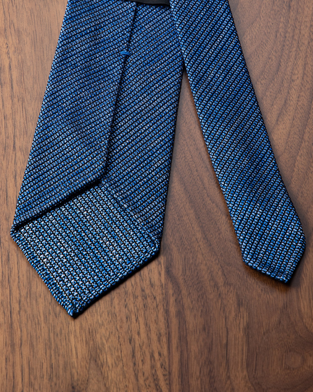 Executive Kasuri Mix Tie Tango Blue x White