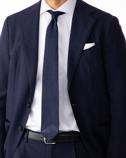 Executive Kasuri Mix Tie Navy x Brown