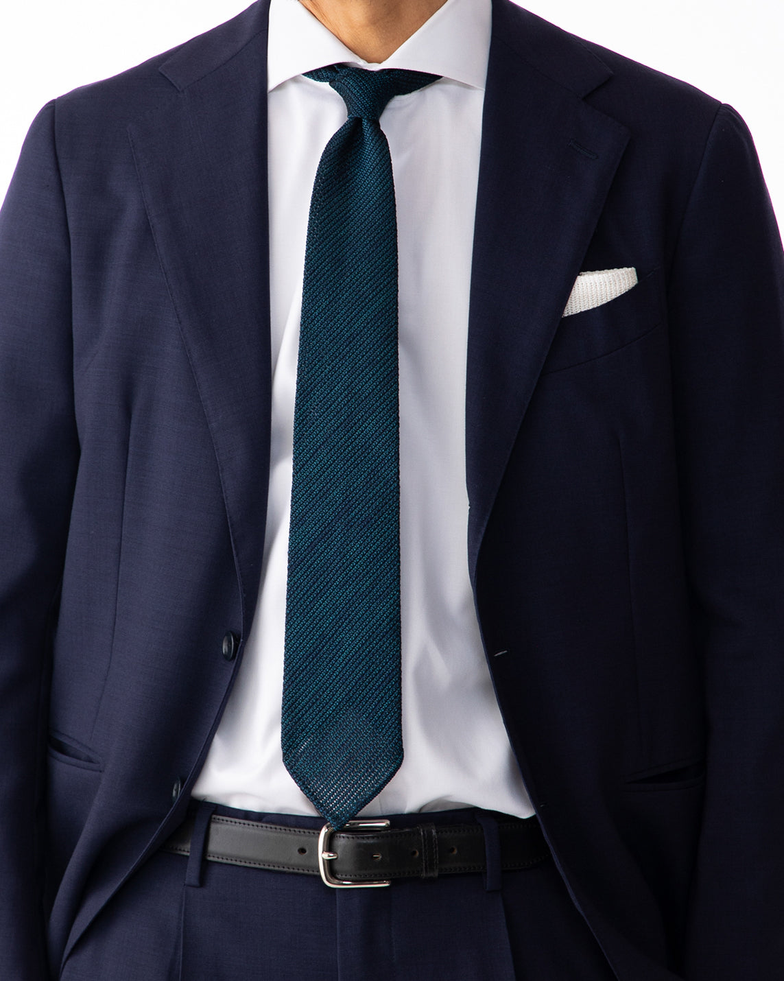 Executive Kasuri Mix Tie Dark Navy x Dark Green