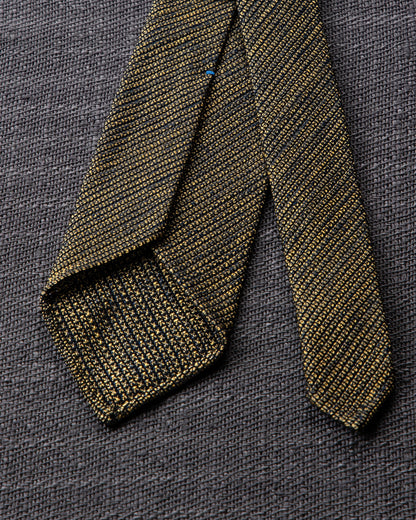 Executive Kasuri Mix Tie Yellow x Dark Navy