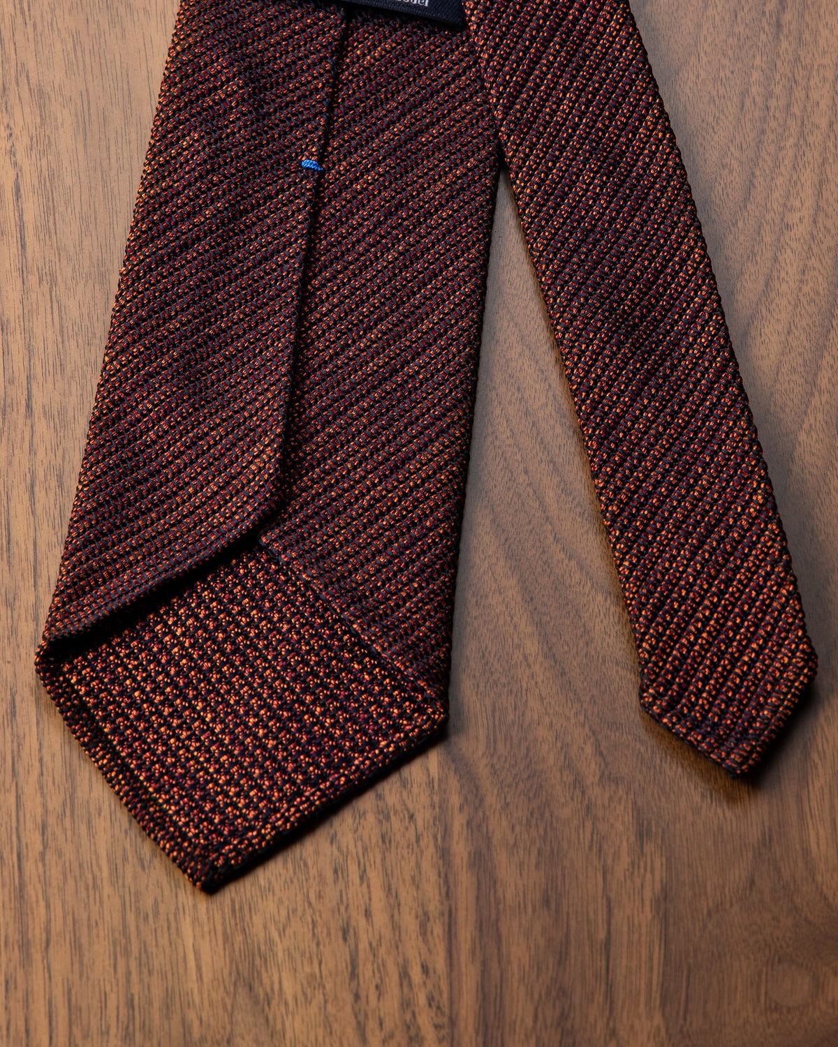 Executive Kasuri Mix Tie Wine x Orange