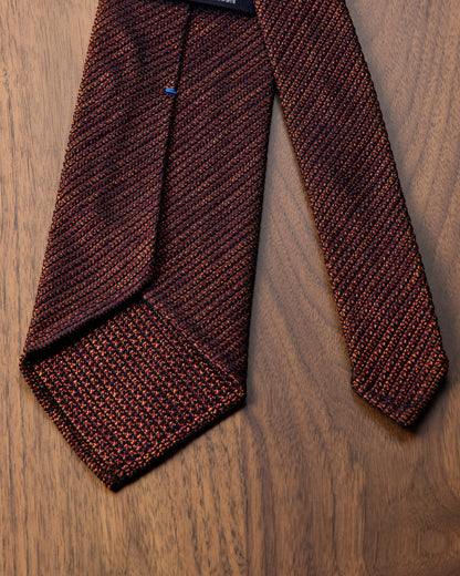 Executive Kasuri Mix Tie Wine x Orange