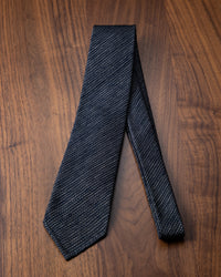 Executive Kasuri Mix Tie Dark Navy x Silver