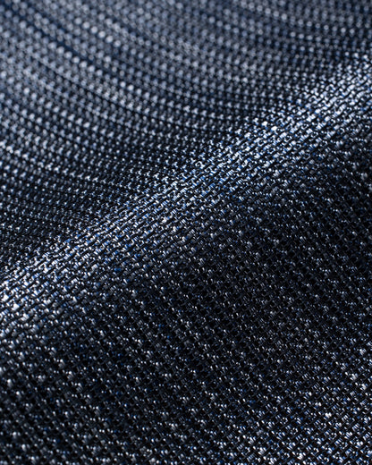 Executive Kasuri Mix Tie Dark Navy x Silver