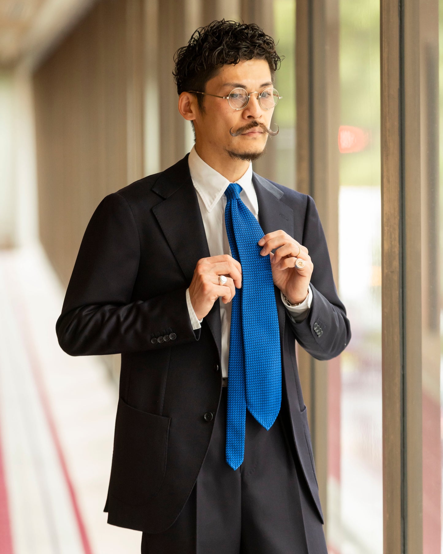 Executive Garza Tie Tango Blue