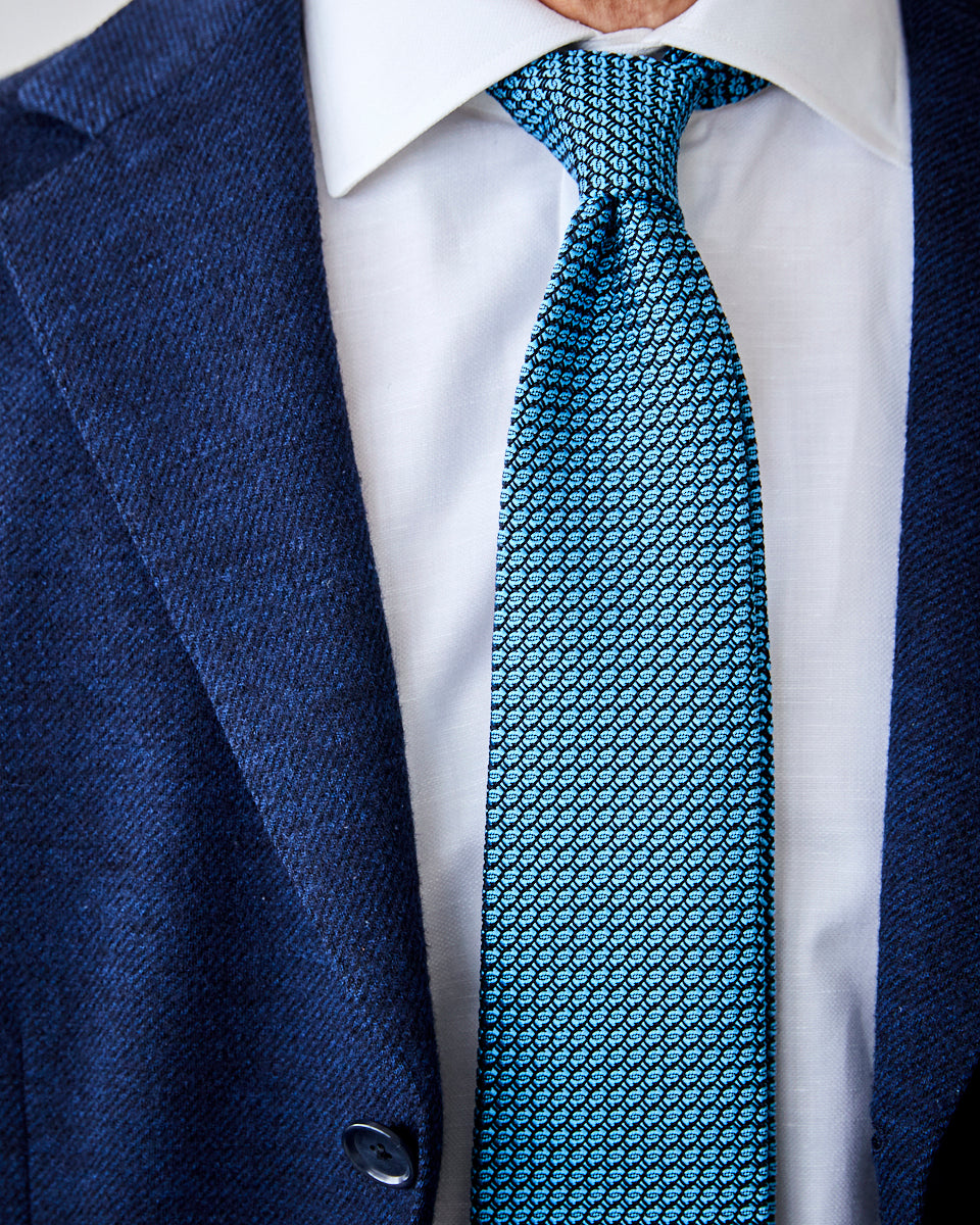 Executive Garza Tie & Pocket Square Sax