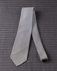 Executive Garza Tie White Gray