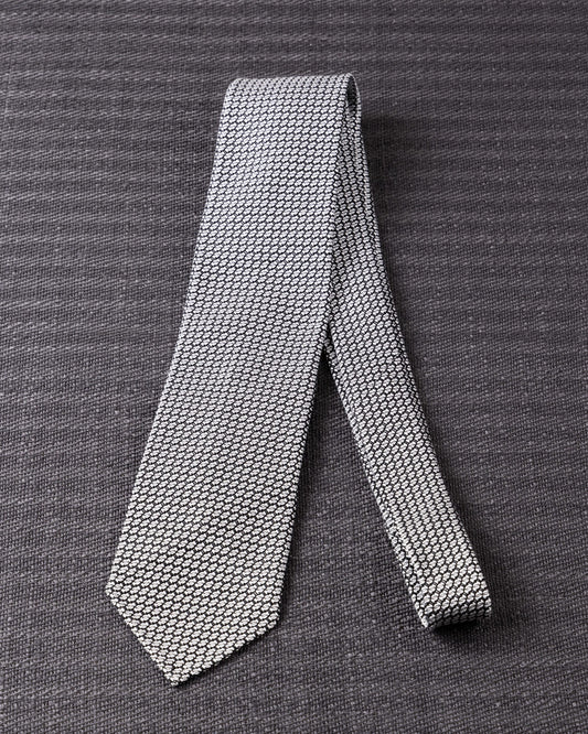 Executive Garza Tie White Gray