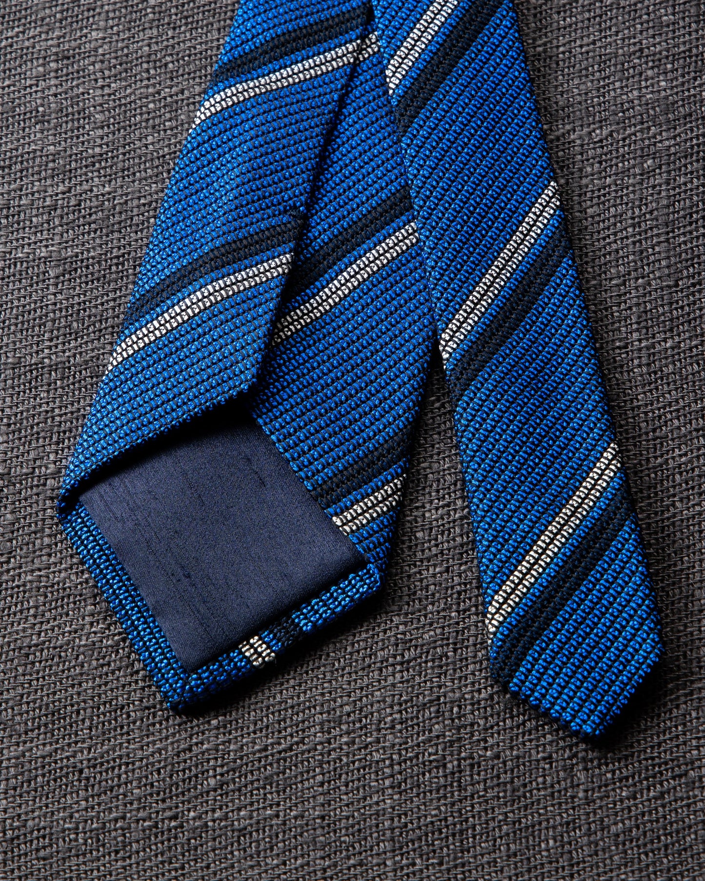 2 Line Regimental Tie Tango Blue