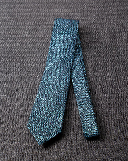 Tango Jacquard Tie & Pocket Square Sax