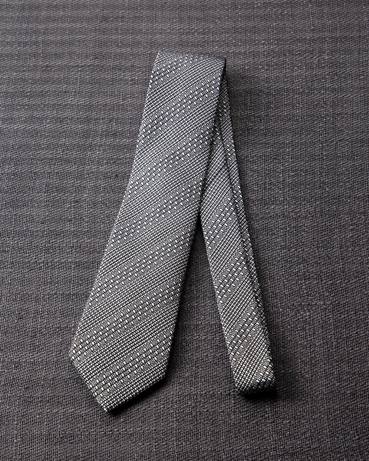 Tango Jacquard Tie White Gray