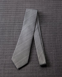 Tango Jacquard Tie White Gray