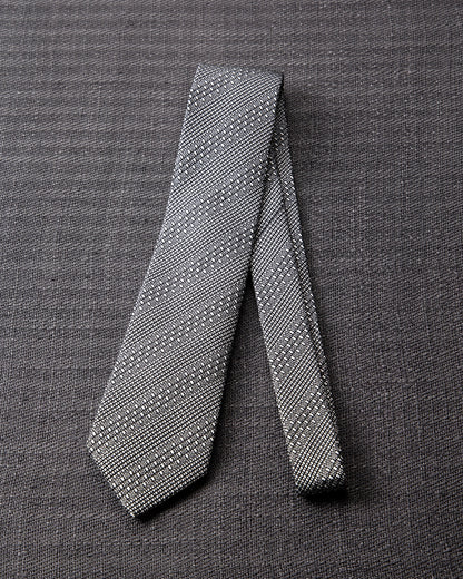 Tango Jacquard Tie White Gray