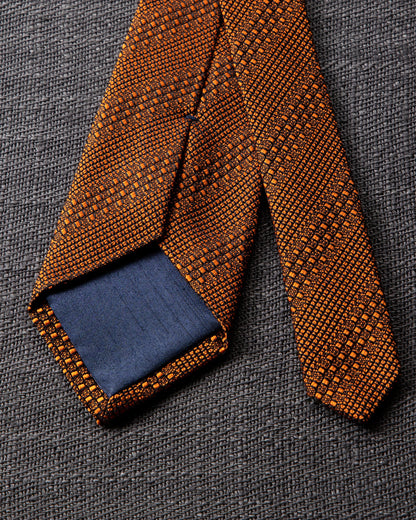 Tango Jacquard Tie Orange
