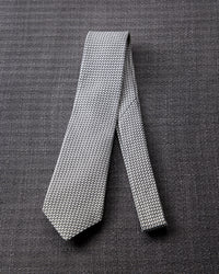 Garza Tie White Gray