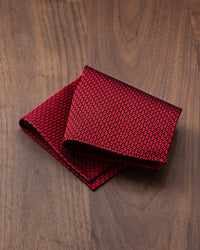 Garza Pocket Square Red