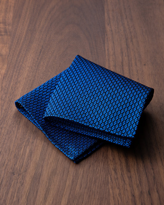 Garza Pocket Square Tango Blue