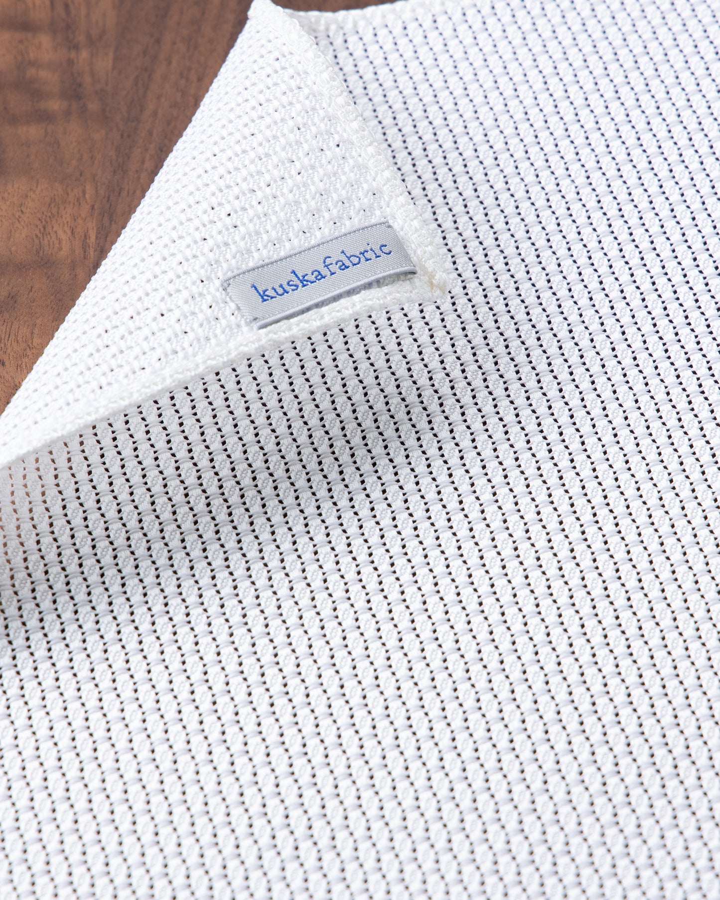 Garza Pocket Square White