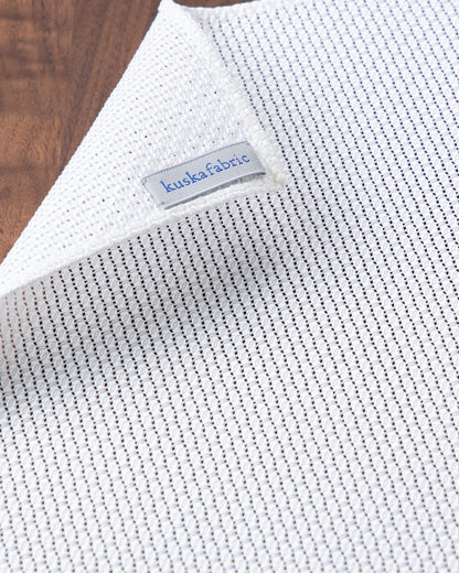 Garza Pocket Square White