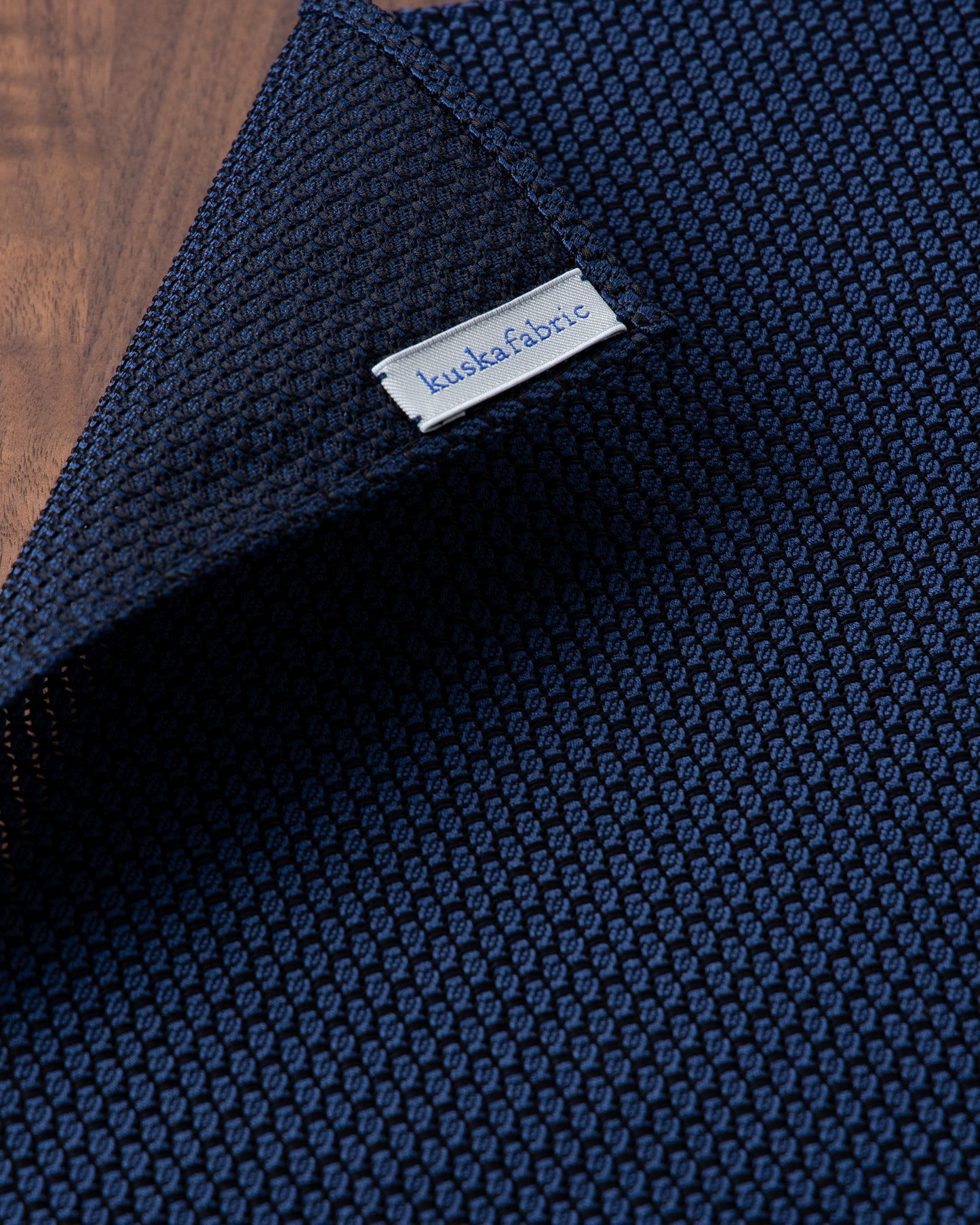 Garza Pocket Square Dark Navy
