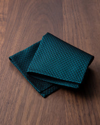 Garza Pocket Square Dark Green