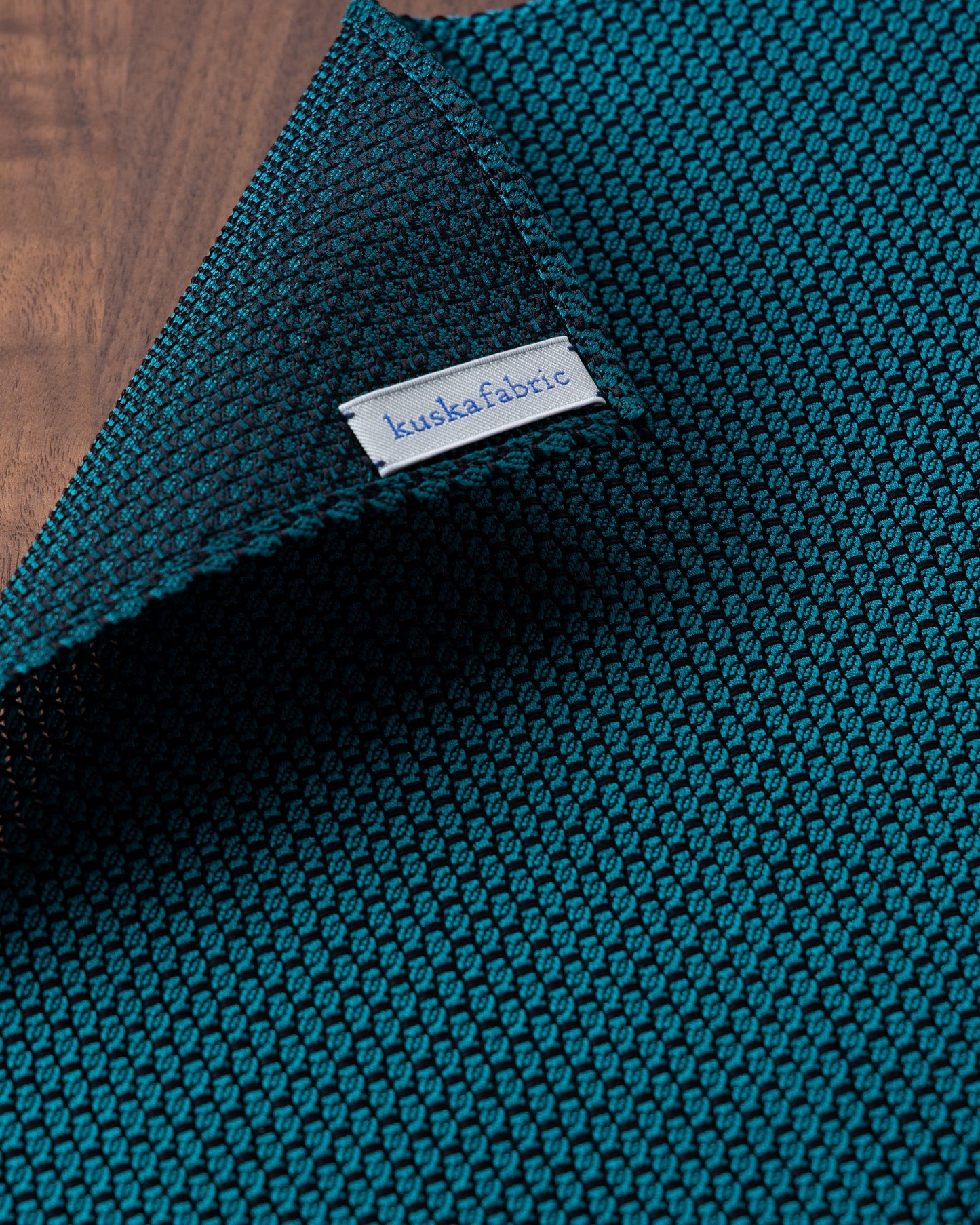 Garza Tie & Pocket Square Dark Green