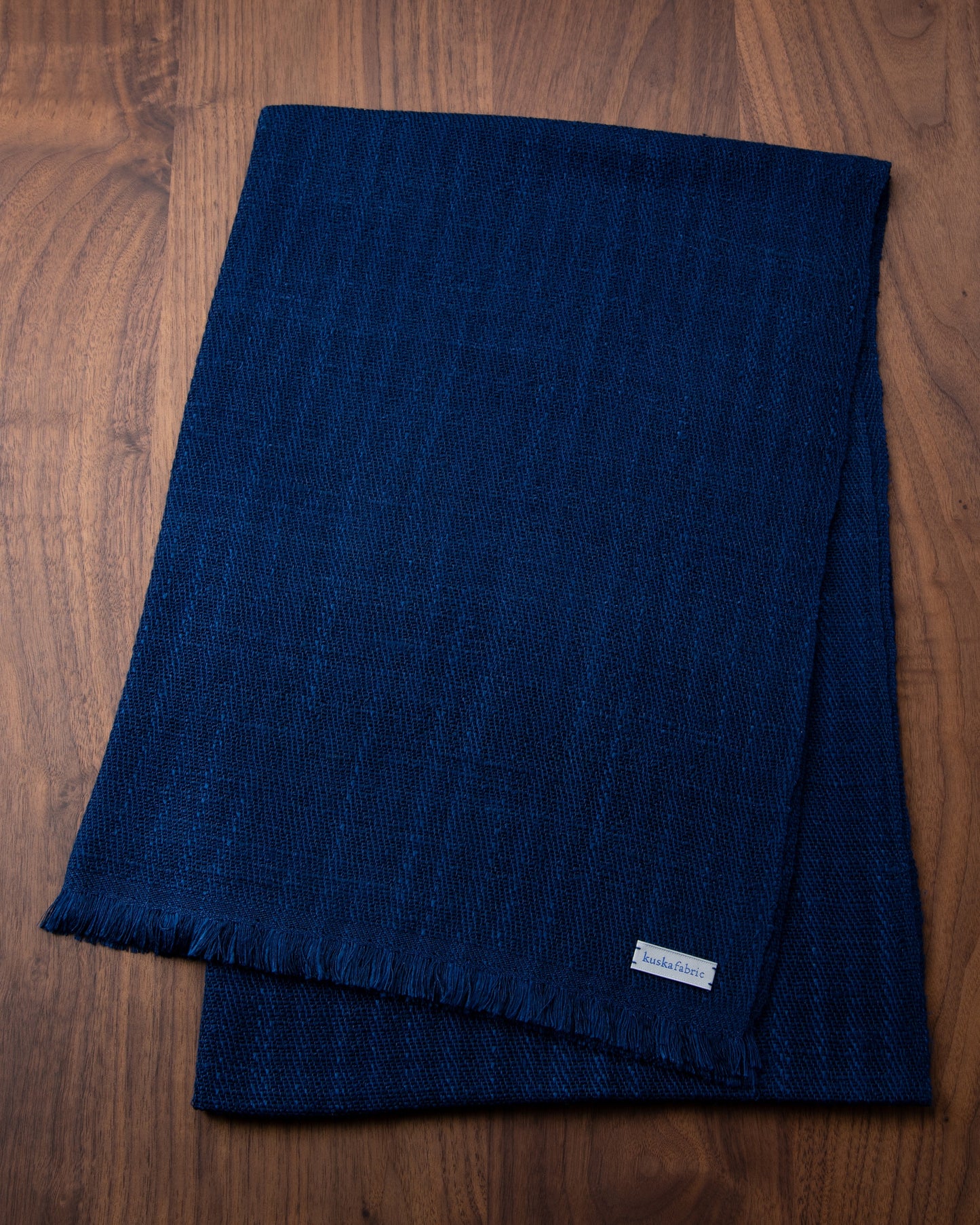 Silk Floss Scarf Navy