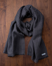 Silk Floss Scarf Gray