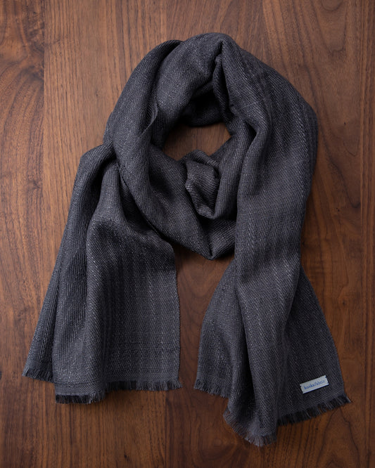 Silk Floss Scarf Gray