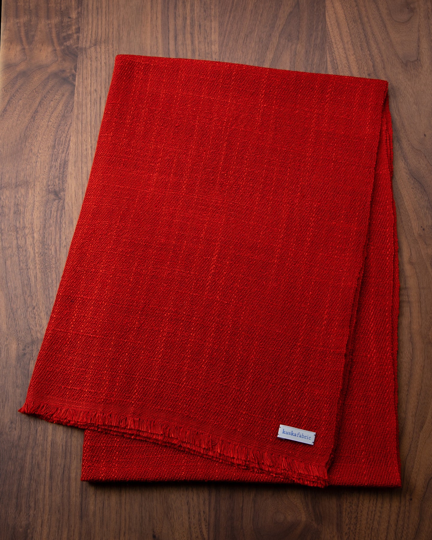 Silk Floss Scarf Red