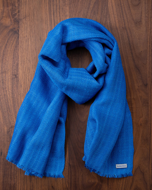 Silk Floss Scarf Tango Blue