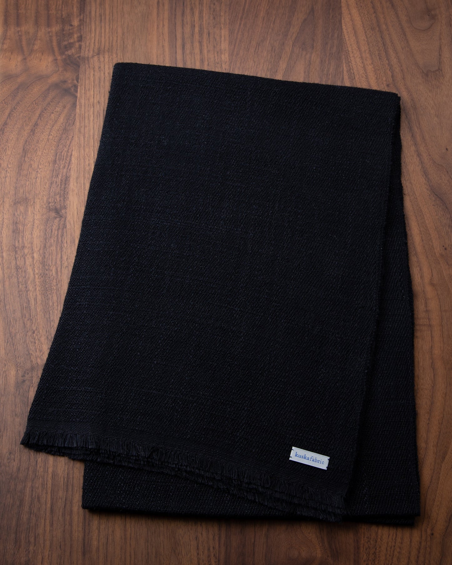 Silk Floss Scarf Black