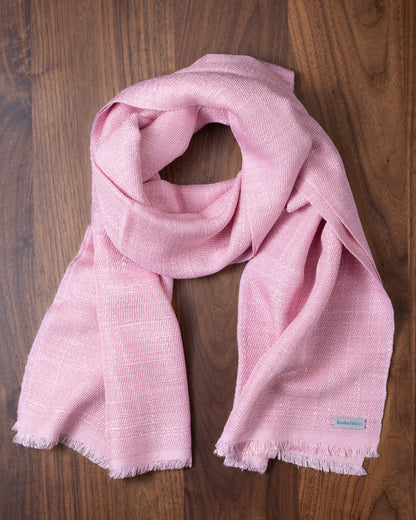Silk Floss Scarf Pink