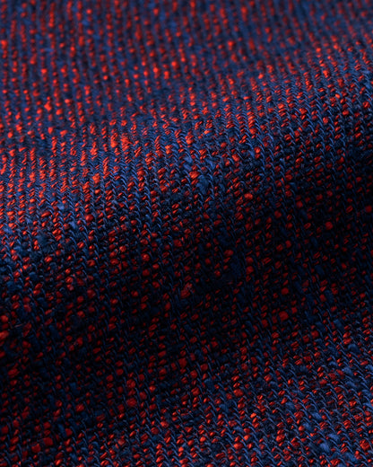 Silk Floss Scarf Mix Navy x Red