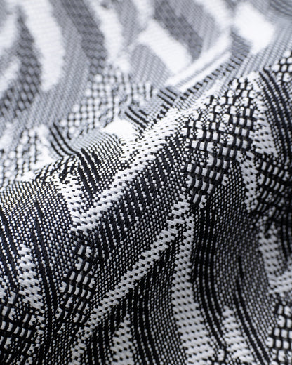 [Art] WAVE HEAD Tie White Gray