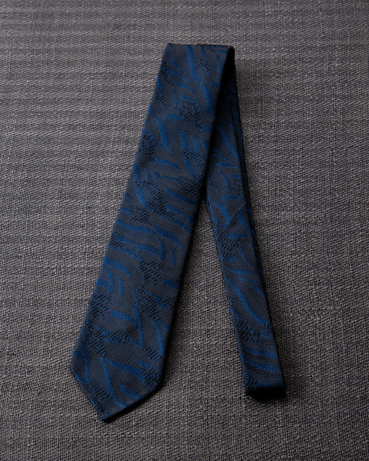 [Art] WAVE HEAD Tie Dark Navy