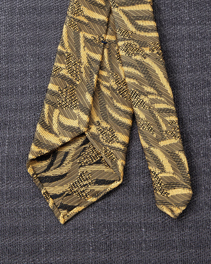 [Art] WAVE HEAD Tie & Pocket Square Yellow