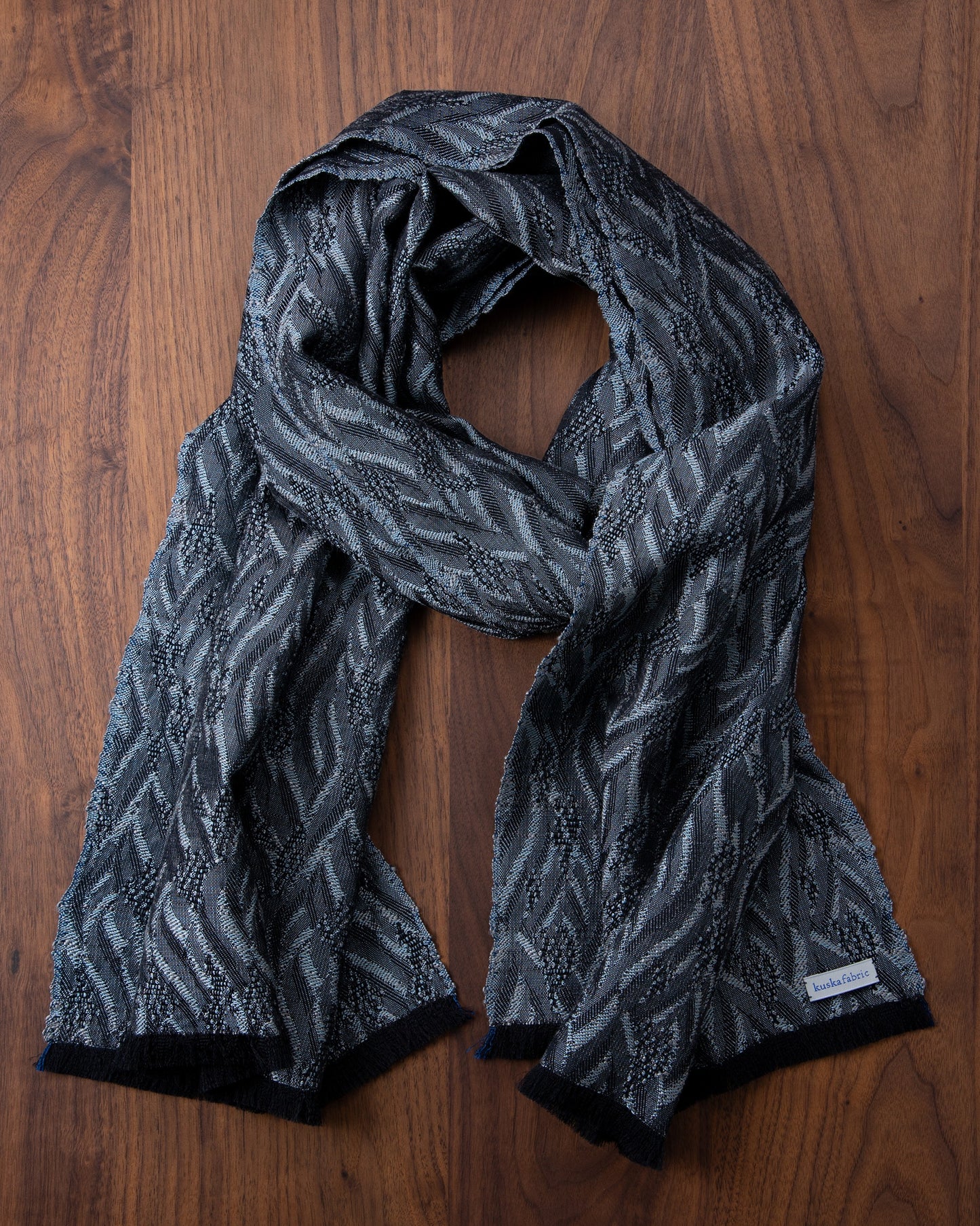 [Art] WAVE HEAD Scarf Gray
