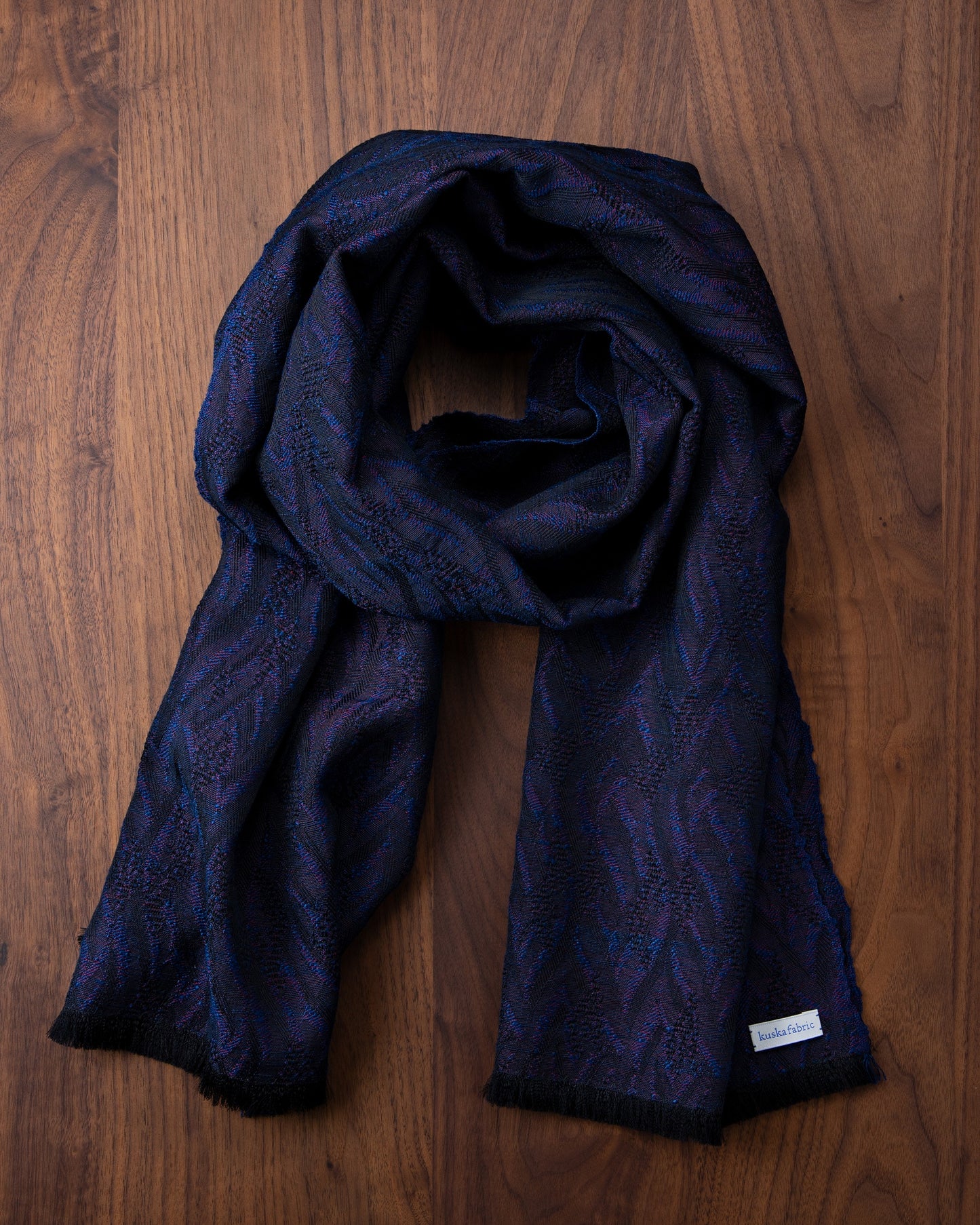 [Art] WAVE HEAD Scarf Navy