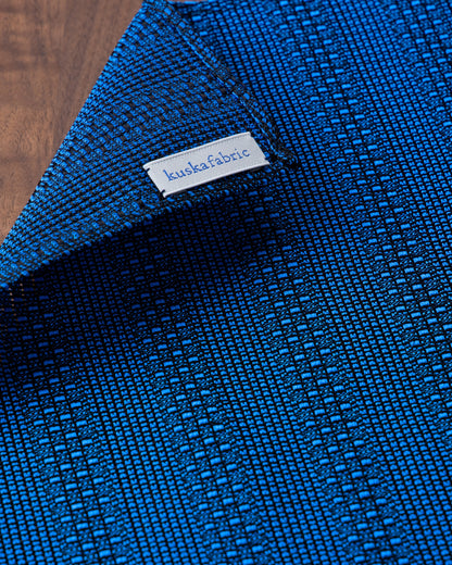 Tango Jacquard Pocket Square Tango Blue